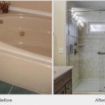 Before & After shower remodel ReBath & Kitchens