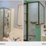Before & After shower renovation ReBath & Kitchens
