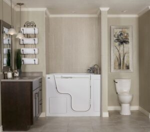 The modern Designing Bathroom in home at Scottsdale, AZ