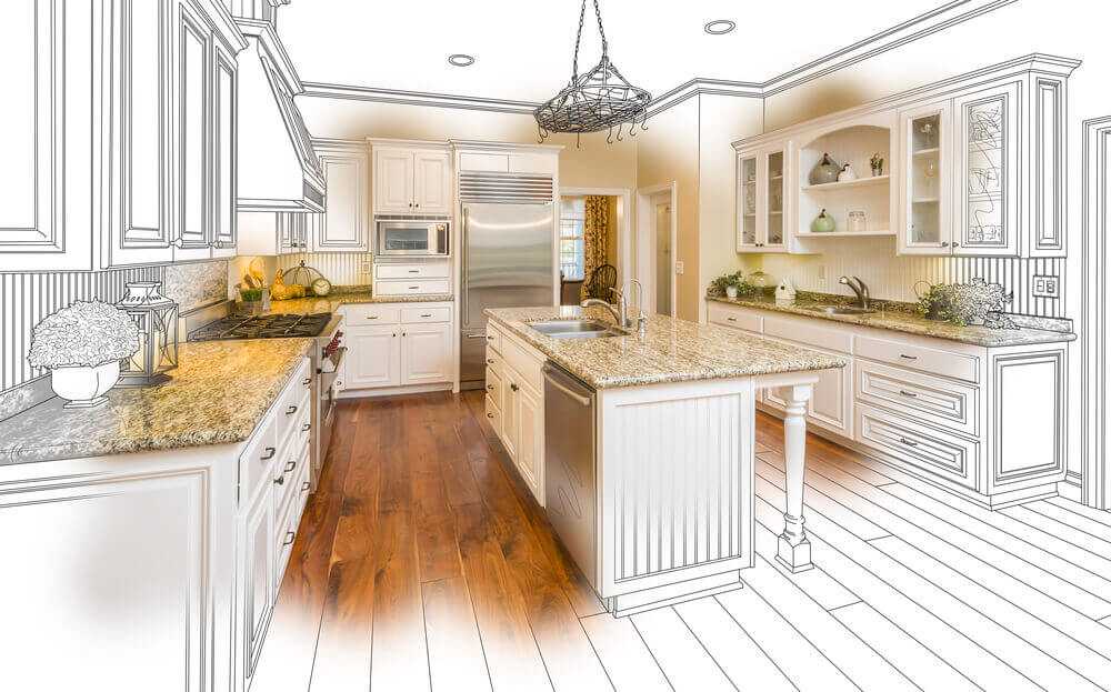 Illustration of a remodeled kitchen by Re-Bath & Kitchens in Arizona