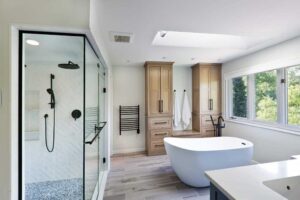 Refurbished bathroom with modern amenities for a house in Arizona