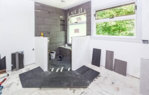 Bathroom in the middle of remodeling